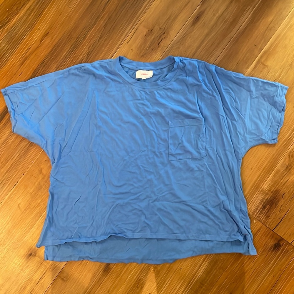 Xirena blue Palmer Tee with pocket